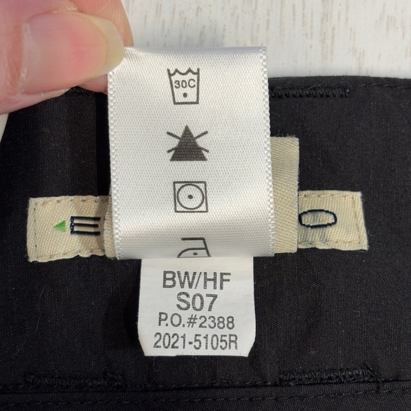 Exofficio Black Cargo Pants Nylon Stretch 12 Wide Leg - Picture 6 of 8